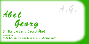 abel georg business card